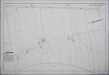 853543 Plattegrond van een deel van de stad Utrecht (het gebied tussen het Houtensepad en Hoogravenseweg) met o.a. een ...